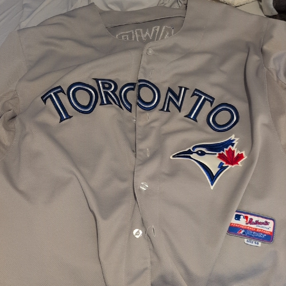 Majestic Gray Toronto Baseball Jersey
